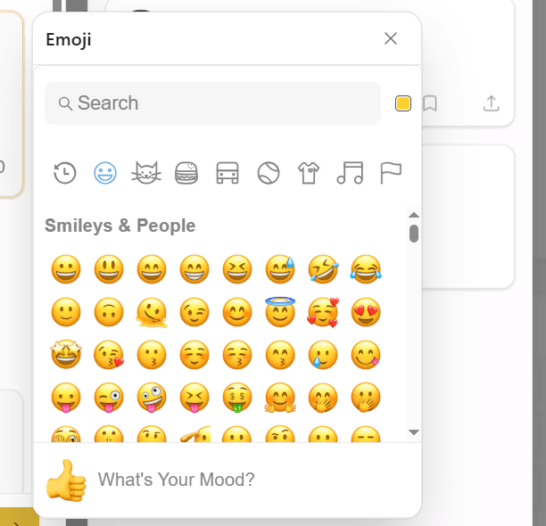 Emoji picker in the Hivra caption composer